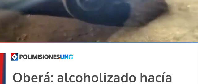 Oberá: alcoholizado hacía trompos en un mirador y fue detenido tras poner en riesgo a una multitud