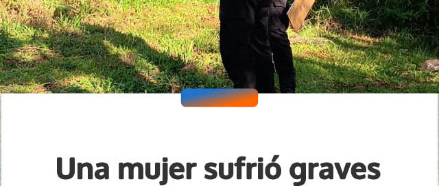 Una mujer sufrió graves lesiones tras despistar con su bicicleta en Guaraní